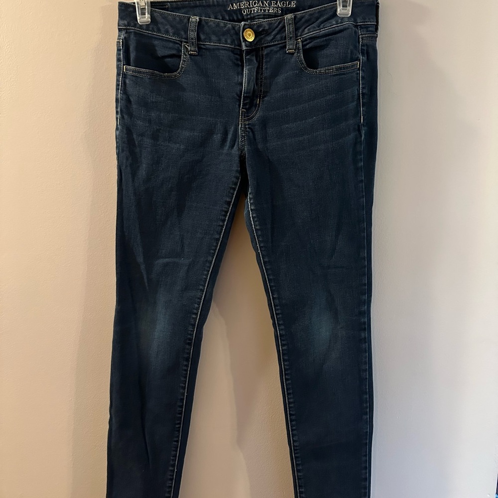 American Eagle Outfitters Dark Blue Skinny Jeans